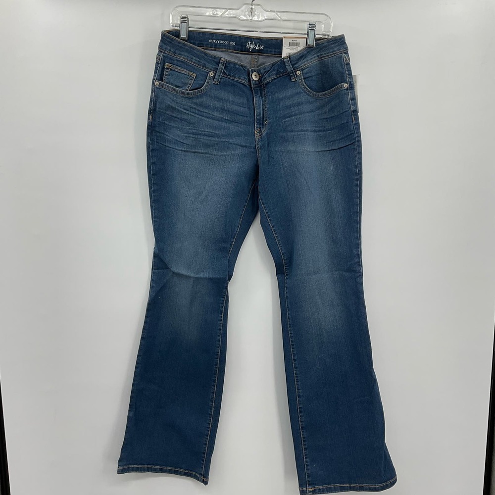 Style & Co Boot Jean NWT  low rise Size‎ 12 (Z05)